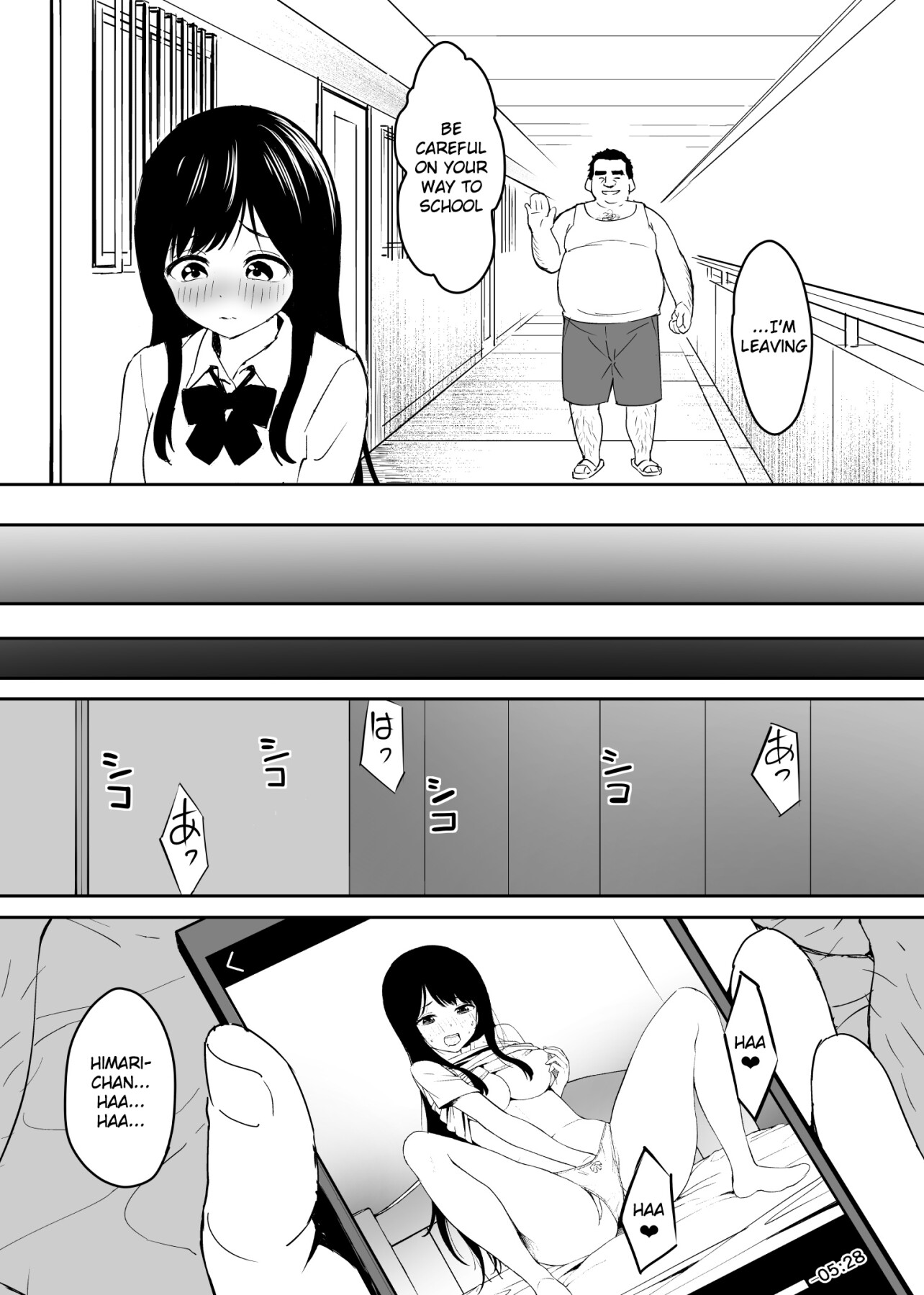 Hentai Manga Comic-A Disgusting Unemployed Old Man (Me) Was Pleased When He Irresponsibly Creampied a Beautiful JK Girl's Virgin Pussy-Read-9